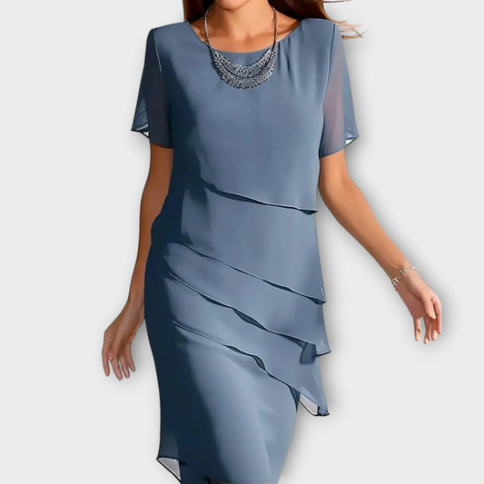 Ruffle Detail Irregular Hem Tummy Cover