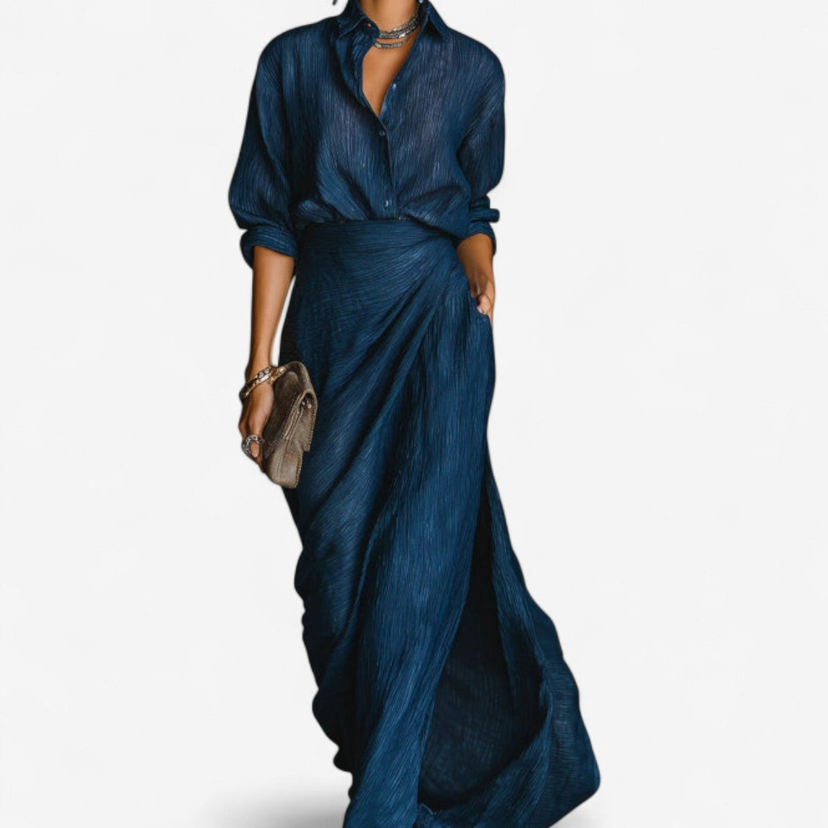 Stylish Maxi Long Dress with Wrap