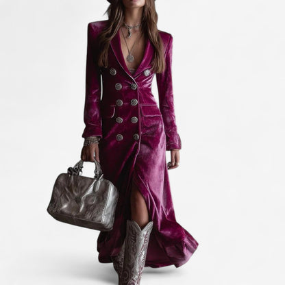 Velvet Wrap Dress for Elegant Style