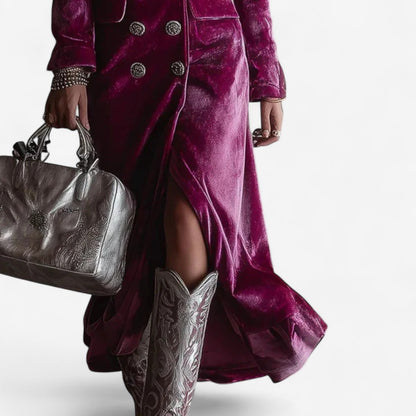 Velvet Wrap Dress for Elegant Style
